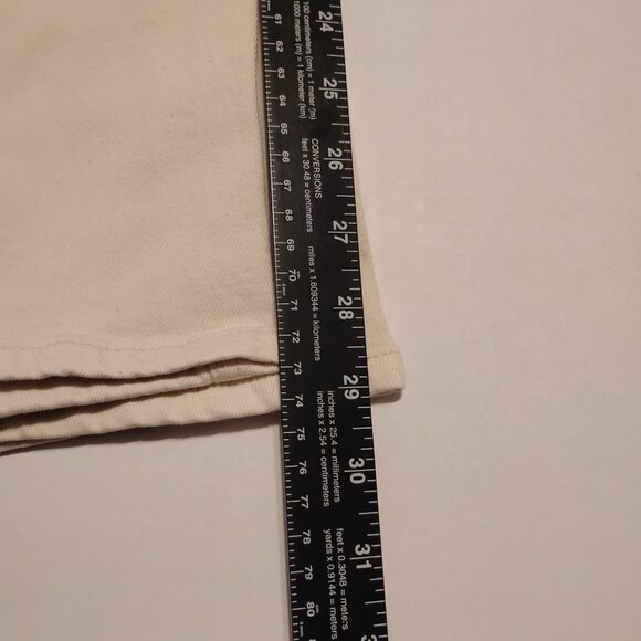 H&M Cream Lace Up Straight High Jeans - 16 - Picture 7 of 12